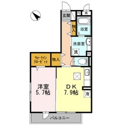 大黒屋ハイツ三番館の物件間取画像